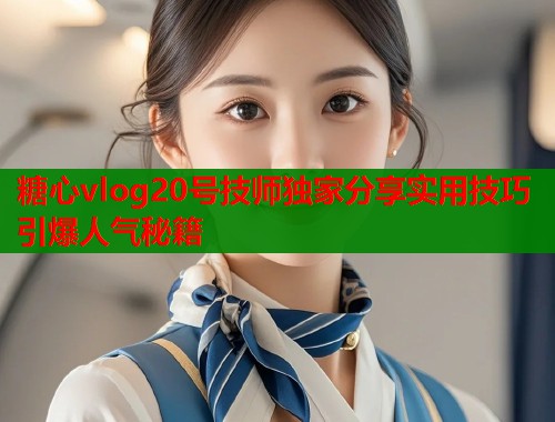 糖心vlog20号技师独家分享实用技巧引爆人气秘籍