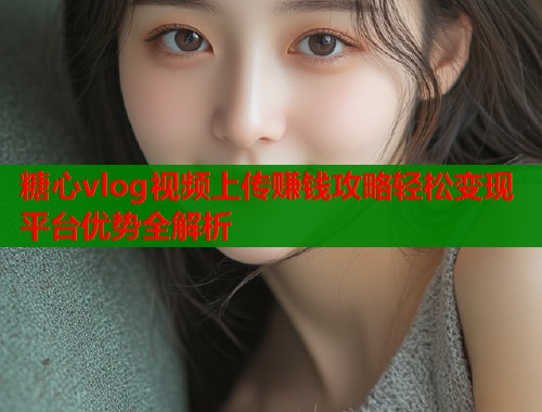 糖心vlog视频上传赚钱攻略轻松变现平台优势全解析