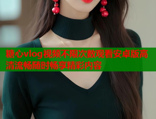 糖心vlog视频不限次数观看安卓版高清流畅随时畅享精彩内容 糖心vlog视频不限次数观看安卓版高清流畅随时畅享精彩内容