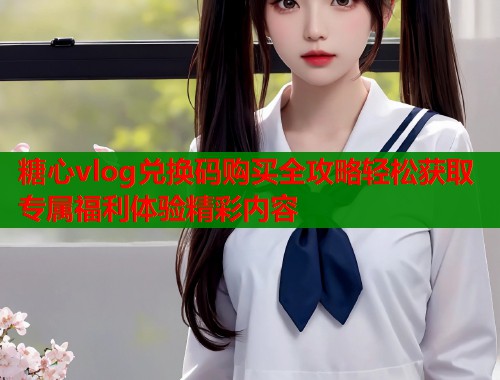 糖心vlog兑换码购买全攻略轻松获取专属福利体验精彩内容